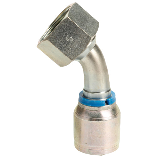 1" Female Face Seal Swivel 45° Elbow (ORFS) Hydraulic Fitting