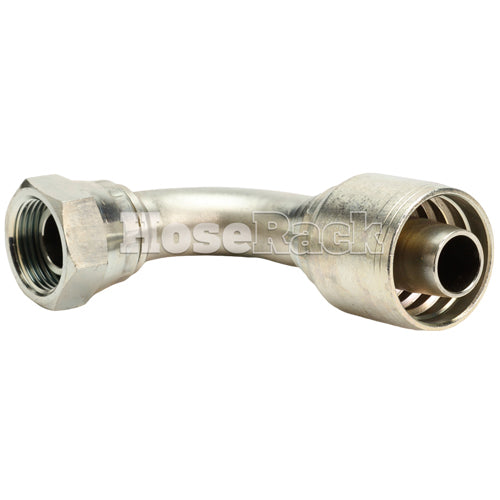 3/4" Female British Standard Parallel Pipe O-Ring Swivel 90° Elbow Hydraulic Fitting