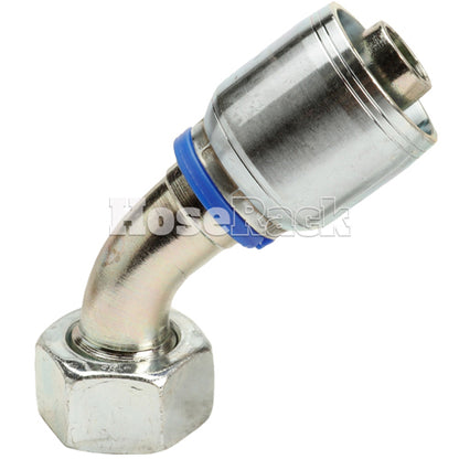 M30 X 2.0 Female Swivel 24° Cone (Light L22) with O-Ring 45° Elbow Hydraulic Fitting