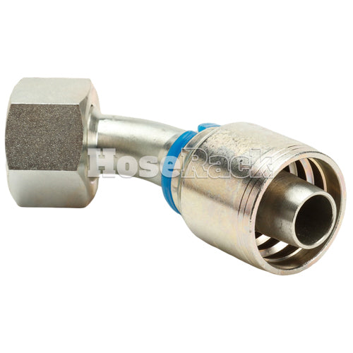 M30 X 2.0 Female Swivel 24° Cone (Heavy S20) with O-Ring 45° Elbow Hydraulic Fitting