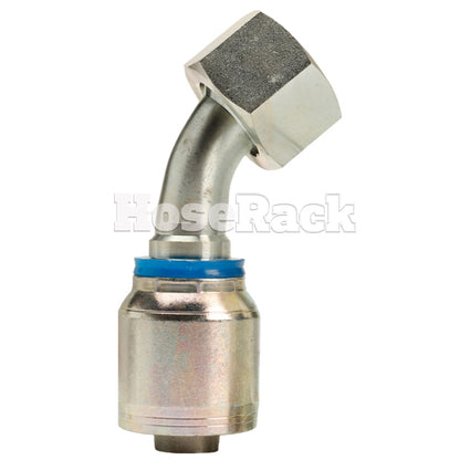 M30 X 2.0 Female Swivel 24° Cone (Heavy S20) with O-Ring 45° Elbow Hydraulic Fitting