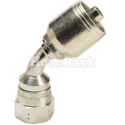 3/8" Female JIC Swivel 45° Elbow Hydraulic Fitting