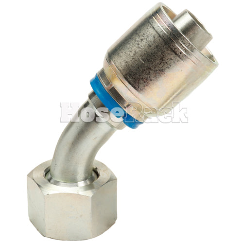 M36 X 2.0 Female Swivel 24° Cone (Heavy S25) with O-Ring 45° Elbow Hydraulic Fitting