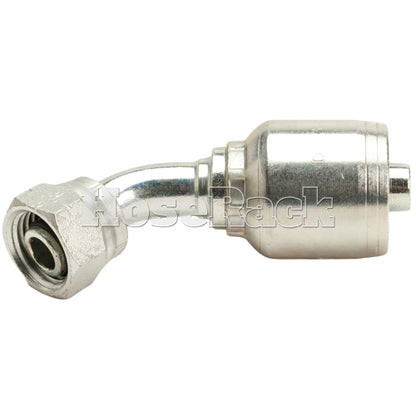 M16 X 1.5 Female Swivel 24° Cone (Light 10) with O-Ring 45° Elbow Hydraulic Fitting