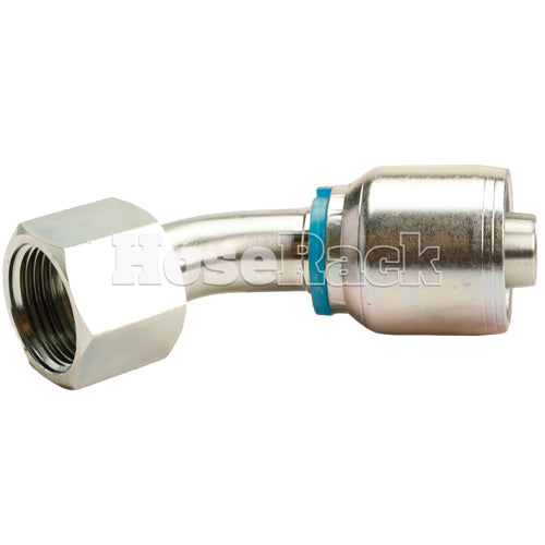 5/8" Female Face Seal Swivel 45° Elbow (ORFS) Hydraulic Fitting