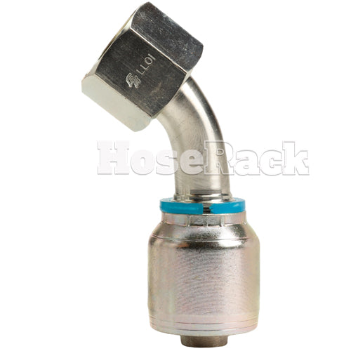 5/8" Female Face Seal Swivel 45° Elbow (ORFS) Hydraulic Fitting