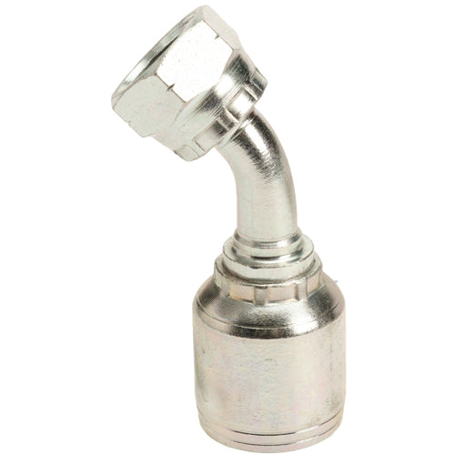 M18 X 1.5 Female Swivel 24° Cone (Heavy S10) with O-Ring 45° Elbow Hydraulic Fitting