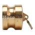 Brass 2 1/2" Male Camlock Dust Plug