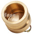 Brass 2 1/2" Male Camlock Dust Plug (USA)
