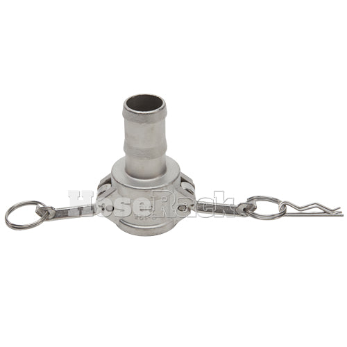 Stainless Steel 1 1/4" Female Camlock to Hose Shank (USA)