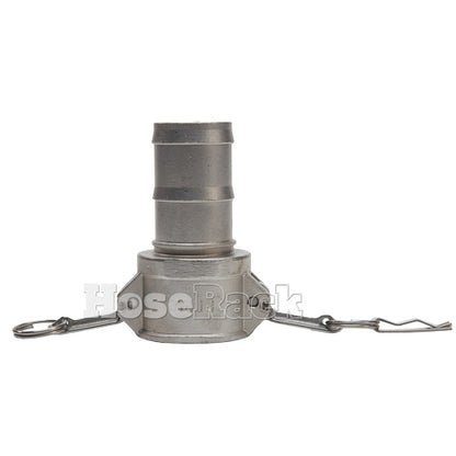 Stainless Steel 2" Female Camlock to Hose Shank (USA)