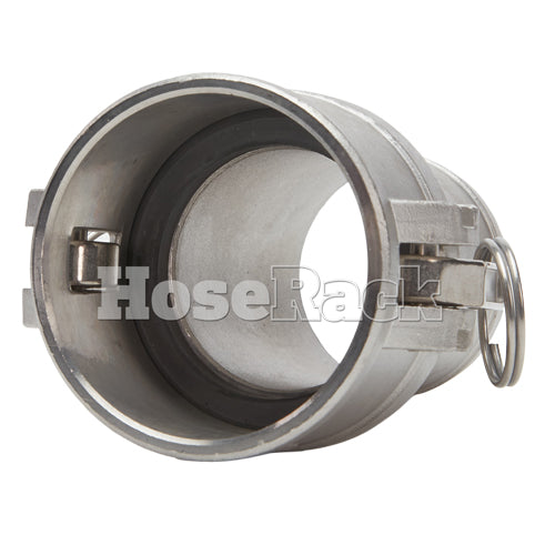 Stainless Steel 2 1/2" Female Camlock to Hose Shank (USA)