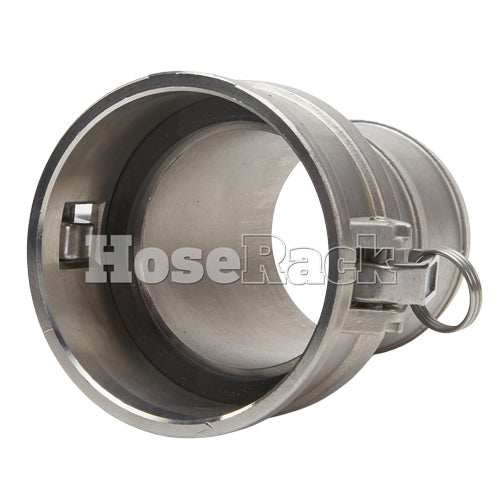 Stainless Steel 6" Female Camlock to Hose Shank (USA)
