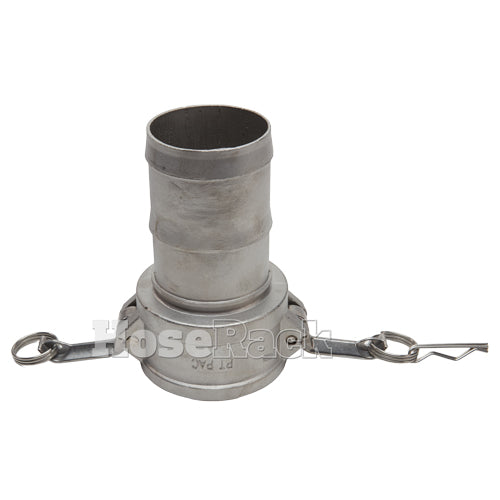 Stainless Steel 3" Female Camlock to Hose Shank (USA)