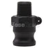 Plastic 3/4" Male Camlock x 1/2" Male NPT