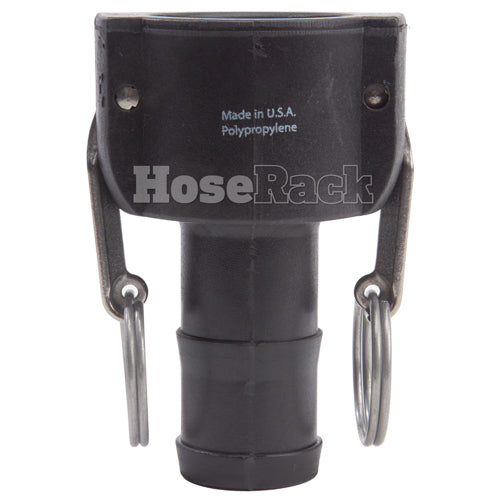 Plastic 1 1/2" Female Camlock to Hose Shank (USA)