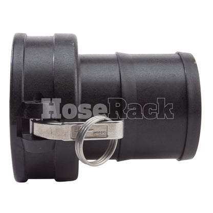 Plastic 4" Female Camlock to Hose Shank (USA)