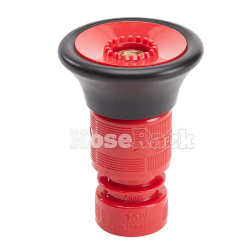 Plastic 1" Red Fire Nozzle With Bumper (NPSH)