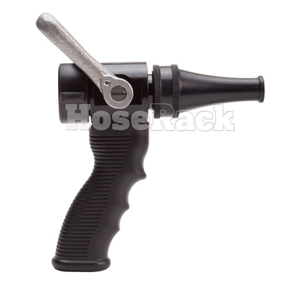 Aluminum 1" x 3/8" Orifice Pistol Grip Smooth Bore Fire Nozzle (NH)