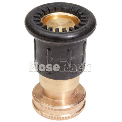 Brass 1 1/2" Full Bumper Fire Nozzle (NH)