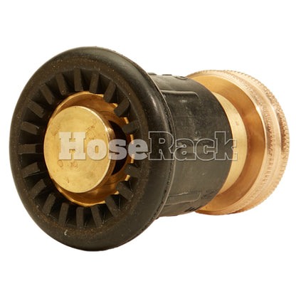 Brass 1 1/2" Full Bumper Fire Nozzle (NH)