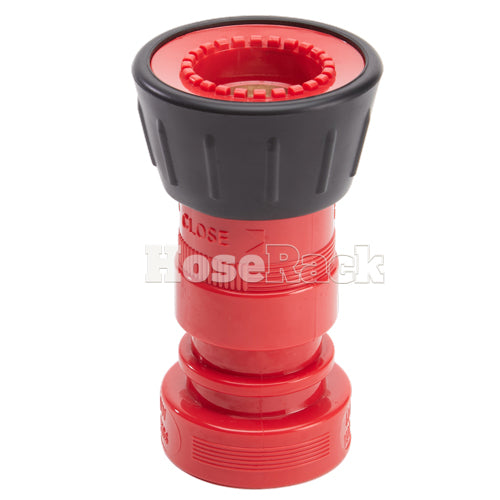 Plastic 1 1/2" Red Fire Nozzle With Bumper (NPSH)