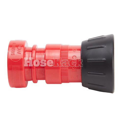 Plastic 1 1/2" Red Fire Nozzle With Bumper (NPSH)