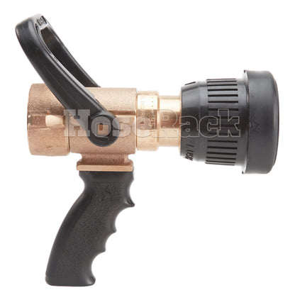 Brass U.S. Coast Guard 1 1/2'' Shipboard Vari-Nozzle with Pistol Grip (NH)