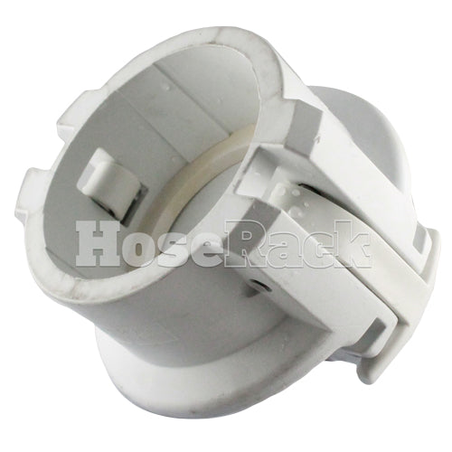 White 4" Food Grade Polypropylene Female Safety Bump Cap