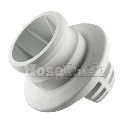 White 2" Food Grade Polypropylene Male Safety Bump Plug