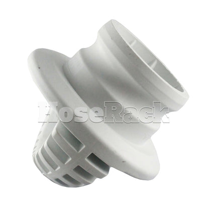 White 3" Food Grade Polypropylene Male Safety Bump Plug