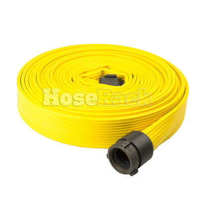 Yellow 2 1/2" x 25' Rubber Hose (Alum NH Couplings)