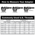 Aluminum 1" NPSH to 1" NPT Double Male (Hex)