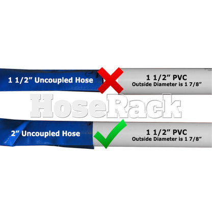 Blue 1 1/2" x 100' Lightweight Uncoupled Discharge Hose