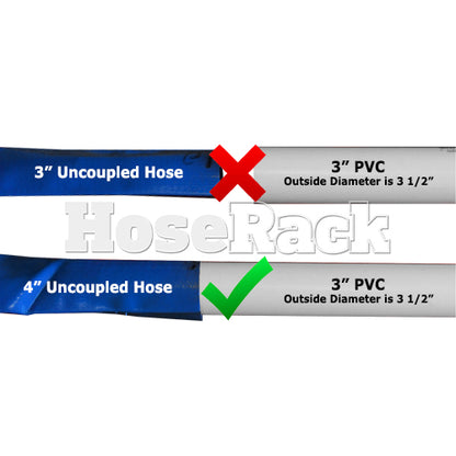 Blue 3" x 100' Lightweight Uncoupled Discharge Hose