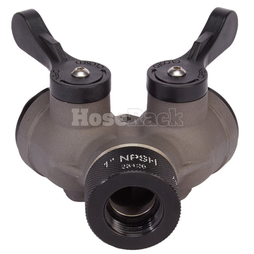 Aluminum 1" NPSH Inlet x (2) 1" NPSH Outlet