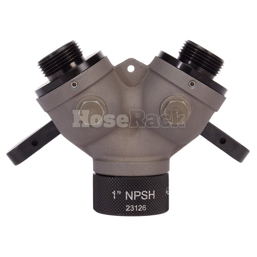 Aluminum 1" NPSH Inlet x (2) 1" NPSH Outlet