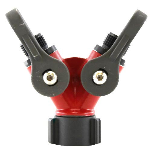 Aluminum Red 1" NPSH Inlet x (2) GHT Outlet
