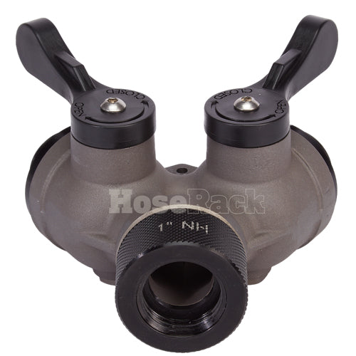 Aluminum 1" NH Inlet x (2) 1" NH Outlet