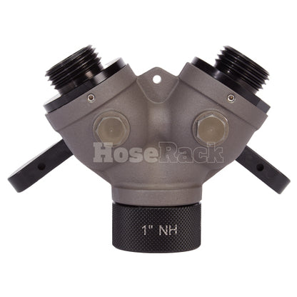 Aluminum 1" NH Inlet x (2) 1" NH Outlet