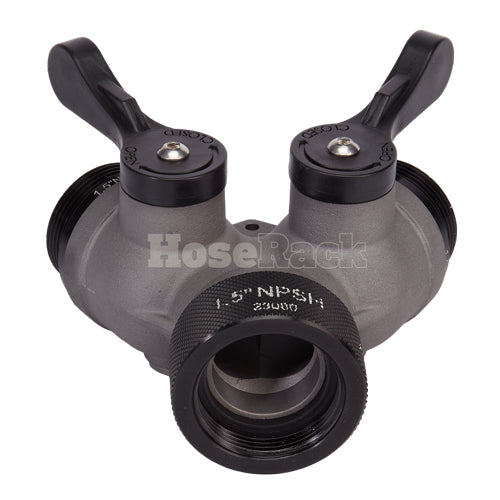 Aluminum 1 1/2" NPSH Inlet x (2) 1" NPSH Outlet