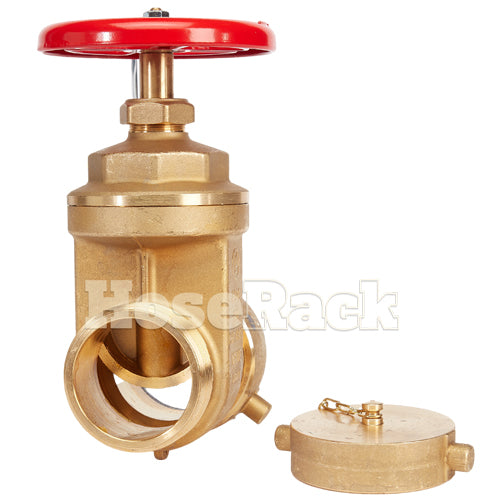 Brass Forged Gate Valve 2 1/2" Female NH x 2 1/2" Male NH