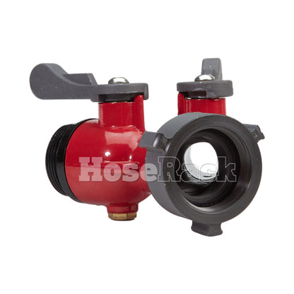 Aluminum Red 1 1/2" NPSH Inlet x (2) 1 1/2" NPSH Outlet