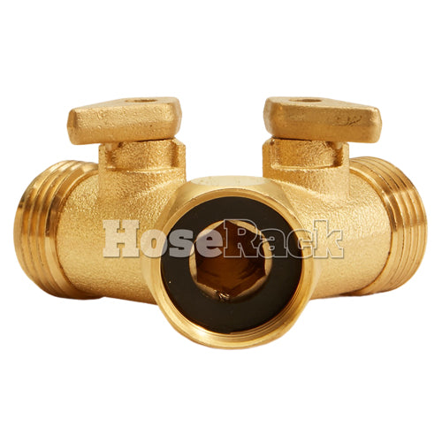 Brass GHT Inlet x (2) GHT Outlet