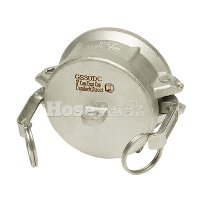 Stainless Steel 3" Camlock Female Dust Cap