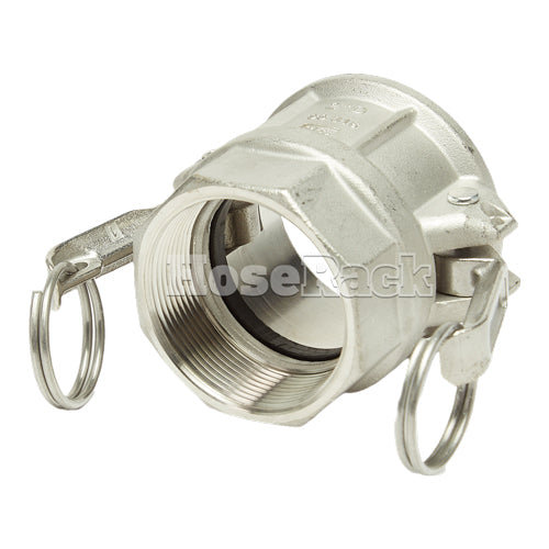 Stainless Steel 2" Female Camlock x 2" Female NPT