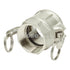 Stainless Steel 2" Female Camlock x 2" Female NPT