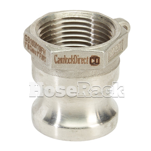 Stainless Steel 1" Male Camlock x 1" Female NPT