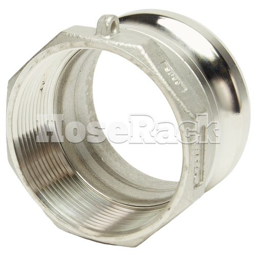 Stainless Steel 3" Male Camlock x 3" Female NPT