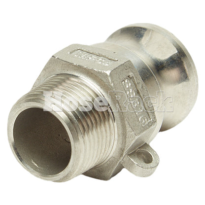 Stainless Steel 3/4" Camlock Male x 3/4" NPT Male